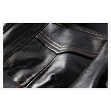 Load image into Gallery viewer, Men's Leather Fleece Jacket - 3 Colors

