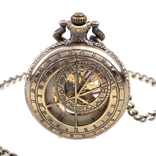 Load image into Gallery viewer, Men's Mechanical Hand Wind Zodiac Steampunk Pocket Watch
