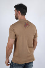 Load image into Gallery viewer, Mens Modern Fit Cotton Stretch Horse-Rider Print T-Shirt

