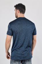 Load image into Gallery viewer, Mens Modern Fit Stretch Henley T-Shirt with Logo
