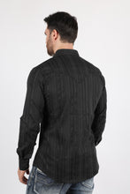 Load image into Gallery viewer, Mens Modern Fit Stretch Lurex Western Long Sleeve Shirt
