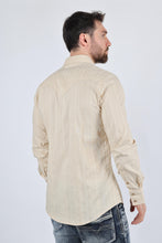 Load image into Gallery viewer, Mens Modern Fit Stretch Lurex Western Long Sleeve Shirt
