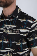 Load image into Gallery viewer, Mens Performance Fabric Modern Fit Stretch Cactus Print Polo
