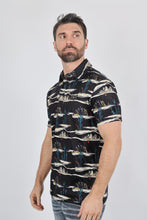 Load image into Gallery viewer, Mens Performance Fabric Modern Fit Stretch Cactus Print Polo
