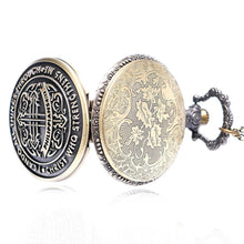 Load image into Gallery viewer, Men's Philippians 4:13 Bronze Vintage Pocket Watch
