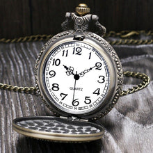 Load image into Gallery viewer, Men's Philippians 4:13 Bronze Vintage Pocket Watch
