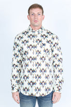 Load image into Gallery viewer, Mens Satin Cotton/Spandex Modern Fit Long Sleeve Shirt
