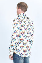 Load image into Gallery viewer, Mens Satin Cotton/Spandex Modern Fit Long Sleeve Shirt
