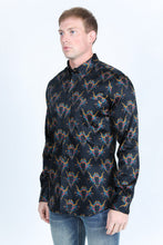 Load image into Gallery viewer, Mens Satin Cotton/Spandex Modern Fit Long Sleeve Shirt
