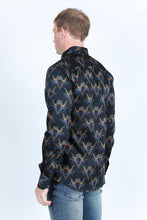 Load image into Gallery viewer, Mens Satin Cotton/Spandex Modern Fit Long Sleeve Shirt
