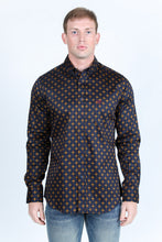 Load image into Gallery viewer, Mens Satin Cotton/Spandex Modern Fit Long Sleeve Shirt
