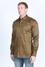 Load image into Gallery viewer, Mens Satin Cotton/Spandex Modern Fit Long Sleeve Shirt
