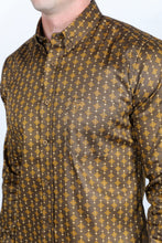 Load image into Gallery viewer, Mens Satin Cotton/Spandex Modern Fit Long Sleeve Shirt
