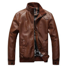Load image into Gallery viewer, Men's Slim Leather Jacket - 3 Colors
