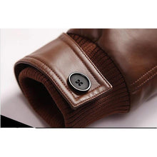 Load image into Gallery viewer, Men's Slim Leather Jacket - 3 Colors
