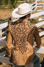 Load image into Gallery viewer, Mens Vintage Washed 2-tone Embroidery Modern Fit Stretch Shirt
