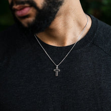 Load image into Gallery viewer, Stone Cross Pendant - Black Onyx
