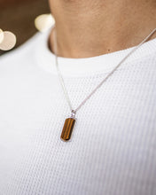 Load image into Gallery viewer, Beveled Tag Pendant - Tigers Eye

