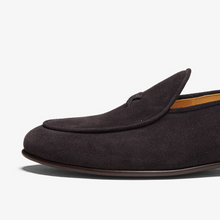 Load image into Gallery viewer, Men's Black Suede Milano Loafer
