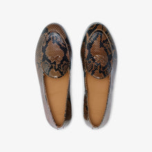 Load image into Gallery viewer, Men's Brown Snakeskin Milano Loafer
