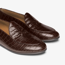 Load image into Gallery viewer, Men's Chocolate Full Croc Milano Loafer
