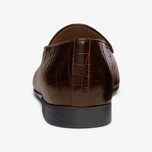 Load image into Gallery viewer, Men's Chocolate Full Croc Milano Loafer
