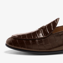 Load image into Gallery viewer, Men's Chocolate Full Croc Milano Loafer
