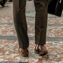 Load image into Gallery viewer, Men's Chocolate Full Croc Milano Loafer
