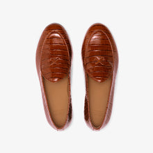 Load image into Gallery viewer, Men's Cognac Full Croc Milano Loafer
