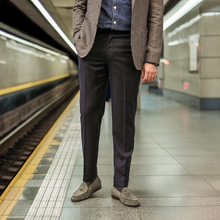 Load image into Gallery viewer, Men's Olive Grey Suede Milano Loafer
