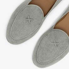 Load image into Gallery viewer, Women's Olive Grey Suede Milano Loafer
