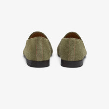 Load image into Gallery viewer, Men's Olive Textured Suede Milano Loafer
