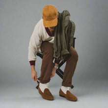 Load image into Gallery viewer, Men's Teddy Textured Suede Milano Loafer
