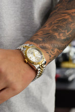 Load image into Gallery viewer, Mod Datejust Two-Tone Gold Arabic
