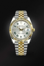 Load image into Gallery viewer, Mod Datejust Wimbledon Two-Tone Gold Silver
