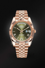 Load image into Gallery viewer, Mod Day-Date Rose Gold Green
