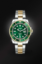 Load image into Gallery viewer, Mod Submariner Two-Tone Gold Green
