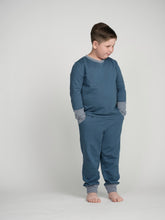Load image into Gallery viewer, Sapphire Cuffed Pajamas
