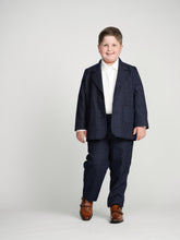 Load image into Gallery viewer, Navy Glen Plaid Dress Pants
