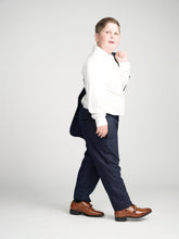 Load image into Gallery viewer, Navy Glen Plaid Dress Pants
