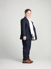 Load image into Gallery viewer, Navy Glen Plaid Dress Pants
