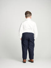 Load image into Gallery viewer, Navy Glen Plaid Dress Pants
