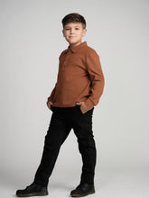 Load image into Gallery viewer, Cinnamon Cuffed Polo (Long Sleeve)
