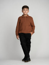 Load image into Gallery viewer, Cinnamon Cuffed Polo (Long Sleeve)
