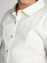 Load image into Gallery viewer, Tan Buttons Long Sleeve Dress Shirt with Paisley Contrast
