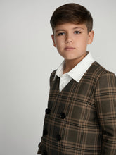 Load image into Gallery viewer, Plaid Double Breasted Dress Blazer
