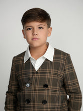 Load image into Gallery viewer, Plaid Double Breasted Dress Blazer
