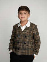 Load image into Gallery viewer, Plaid Double Breasted Dress Blazer
