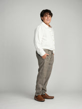 Load image into Gallery viewer, Camel Windowpane Dress Pants
