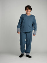 Load image into Gallery viewer, Sapphire Cuffed Pajamas
